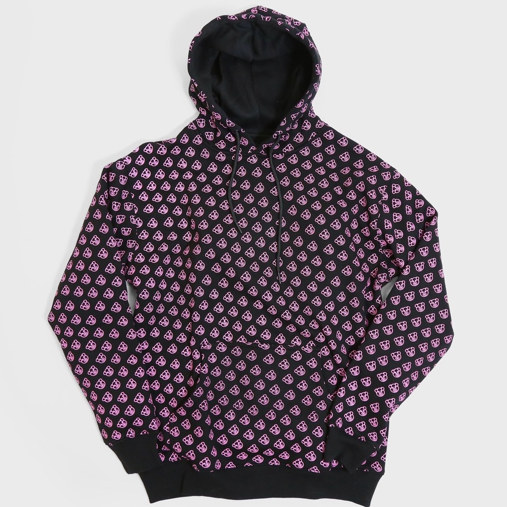 Black Pullover Hoodie All Over PiG Shane Dawson L - Picture 3 of 6